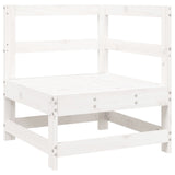 7 Piece Garden Sofa Set White Solid Wood Pine 3250909