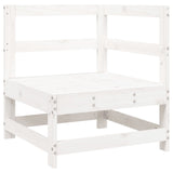 5 Piece Garden Sofa Set White Solid Wood Pine 3250837
