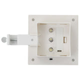 Outdoor Solar Lamps 6 pcs LED Square 12 cm White 44469