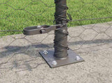 Welded Wire Fence with Concrete Base 50 x 0.5 m 3353684