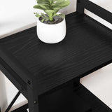 Bookshelf Black Oak 60 x 30 x 85 cm Engineered Wood 868395