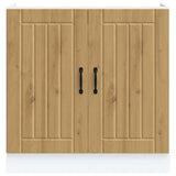 Sink Base Cabinet Lucca Artisan Oak Engineered Wood 853696