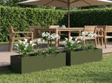 Garden Planter 2 pcs Olive Green 60 x 20 x 20 cm 8005155