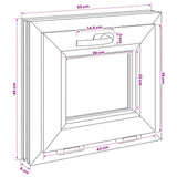 Basement Window Internal Colour White RISOR 50 x 45 cm 42047794