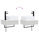 Bathroom Furniture Set 3 pcs White Engineered Wood 3405597