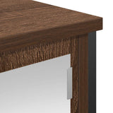 Bathroom Wall Cabinet with Mirror Brown Oak 50x21x60 cm 861906