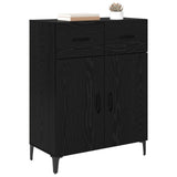 Sideboard Black Oak 69.5 x 34 x 90 cm Engineered Wood 880681