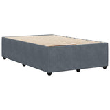 Bed Frame without Mattress Dark Grey Double Velvet 3285044