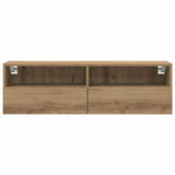 TV Wall Cabinet Artisan oak 100 x 30 x 30 cm Engineered Wood 862190