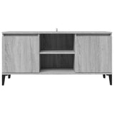 TV Cabinet with Metal Legs Grey Sonoma 103.5x35x50 cm 813162