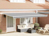 Retractable Awning Anthracite 400 x 200 cm Fabric 3329825