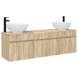 Bathroom Cabinet Set 3 pcs Sonoma Oak 49 x 44.5 x 66.5 cm 3405759