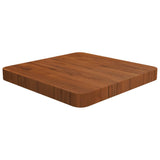 Square Table Top Dark Brown 40x40x4cm Treated Solid Wood Oak 343073
