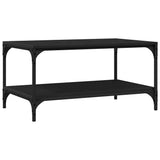 Coffee Table Black Oak 82 x 50 x 40 cm Engineered Wood 883496