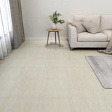 Self-adhesive Flooring Planks 55 pcs PVC 5.11 m Cream 324659