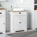 Bathroom Sink Cabinet BODO White and Brown 70x35x80 cm 4016864