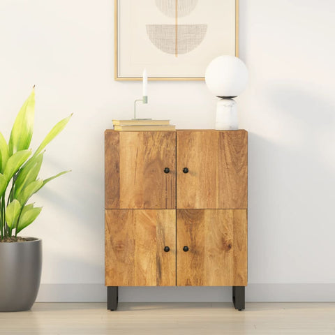 Sideboard with 4 Doors 60x33x75 cm Solid Wood Mango 352920