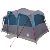 Family Tent with Roof Blue and Grey 435 x 255 x 216 cm 4100686