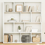 Book Cabinet White 132x29x141.5 cm Engineered Wood 3310307