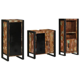 Bathroom Furniture Set 3 pcs Multicolour Solid Reclaimed Wood 3305617