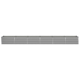 Planter Light Grey 480 x 80 x 45 cm Steel 42018148
