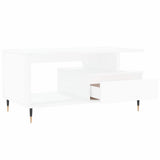 Coffee Table White 90x49x45 cm Engineered Wood 831012