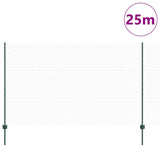 Welded Wire Fence 10 x 1.4 m PVC-Coated Steel Green 3336690