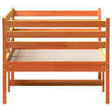 Day Bed without Mattress Wax Brown 90x190 cm Single Solid Wood Pine 842881