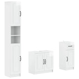 3 Piece Bathroom Cabinet Set UTRECHT Engineered Wood 3417895