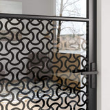 Glass Door Fretwork Black 83 x 3.5 x 201.5 cm Aluminium 42012450