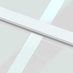 Sliding Door White 90x205 cm Tempered Glass and Aluminium 155217
