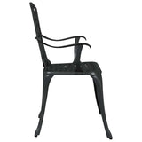 Garden Chair 2 pcs Black 53 x 51 x 88.5cm Aluminium 42002399