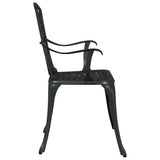 Garden Chair 2 pcs Black 55 x 56.5 x 91cm Aluminium 42002399