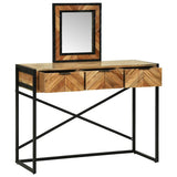 Dressing Table Brown 100 x 40 x 120 cm Solid Acacia Wood 374115