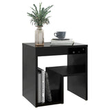 806331 Bed Cabinets 2 pcs Black 40x30x40 cm Engineered Wood