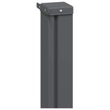 Retractable Side Awning 300 x 100 cm Polyester Rectangular Grey 42035567