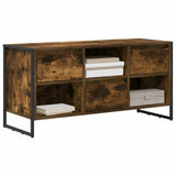 TV Cabinet Smoke Oak 100 x 36 x 49.5 cm Engineered Wood 886506