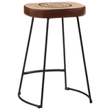 Bar Stools 2 pcs Dark Brown 41x29x62 cm 358926