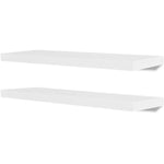 Wall Shelves 4 pcs White 80 cm 275998