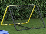 Football Rebounder Double Side Adjustable Yellow and Black Steel 4007969