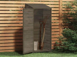 Garden Shed Anthracite 55x52x174,5 cm Solid Wood Fir 152188