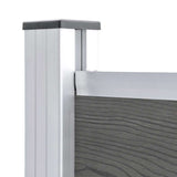 148983 Fence Panel WPC 175x146 cm Grey