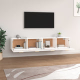 Wall Cabinets 2 pcs White 100x36.5x35 cm Engineered Wood 3115660