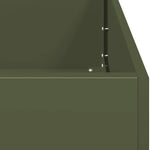 ZNTS Planter Olive Green 200x40x80 cm Cold-rolled Steel 860727