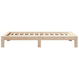 Bed Frame without Mattress 90x200 cm Solid Wood Pine 855325