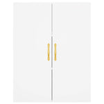 Highboard White 69.5x34x180 cm Engineered Wood 3195995