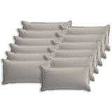 Cushion Cover 12 pcs HOUTEN Grey 40 x 80 cm Polyester 918294
