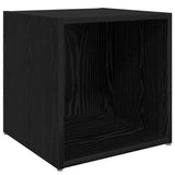 TV Cabinet Set Wall-mounted 8 pcs Black Oak Engineered Wood 3393274