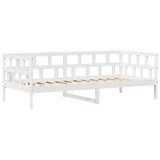Daybed with Drawers without Mattress White 90x190 cm Single Solid Wood 3302088