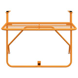 Balcony Table Yellow 60x40 cm Steel 340920